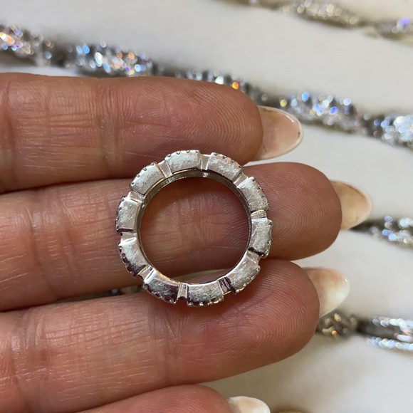 New Sterling Silver Eternity Band Ring Size 6 - Picture 11 of 11